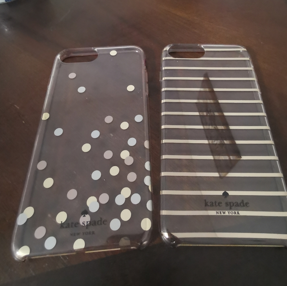 2 Kate Spade clear cases